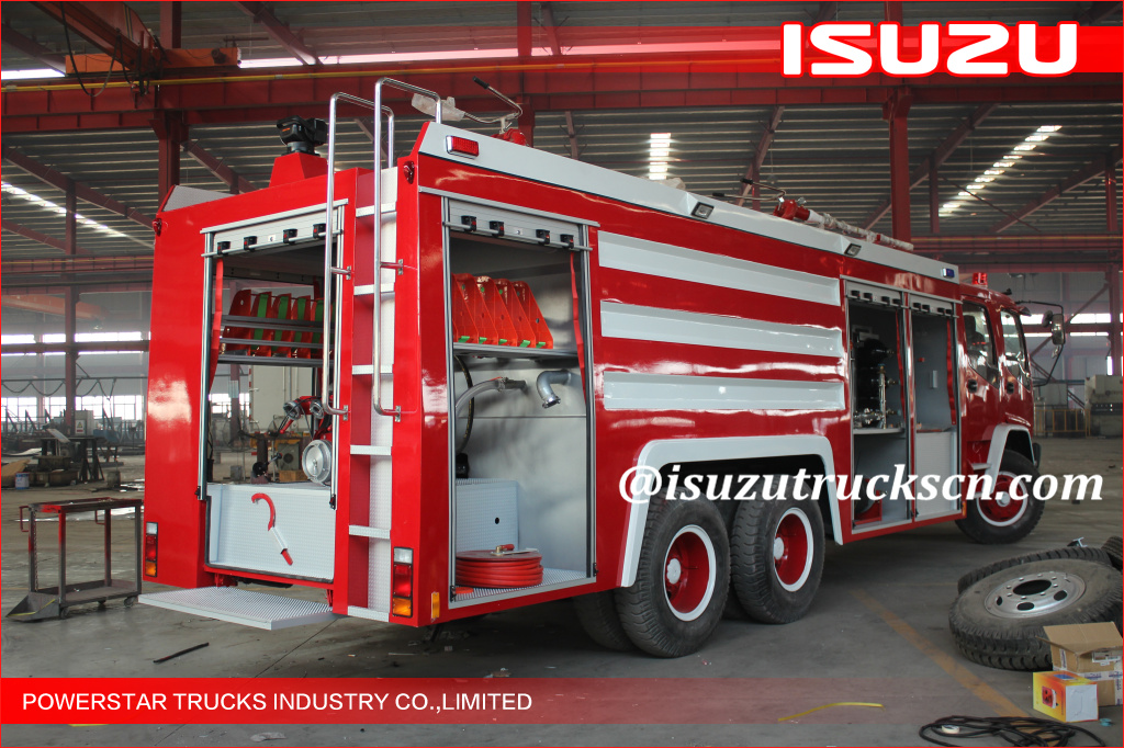 6*4 12000L Fire Truck Isuzu water foam Fire Vehicle supplier