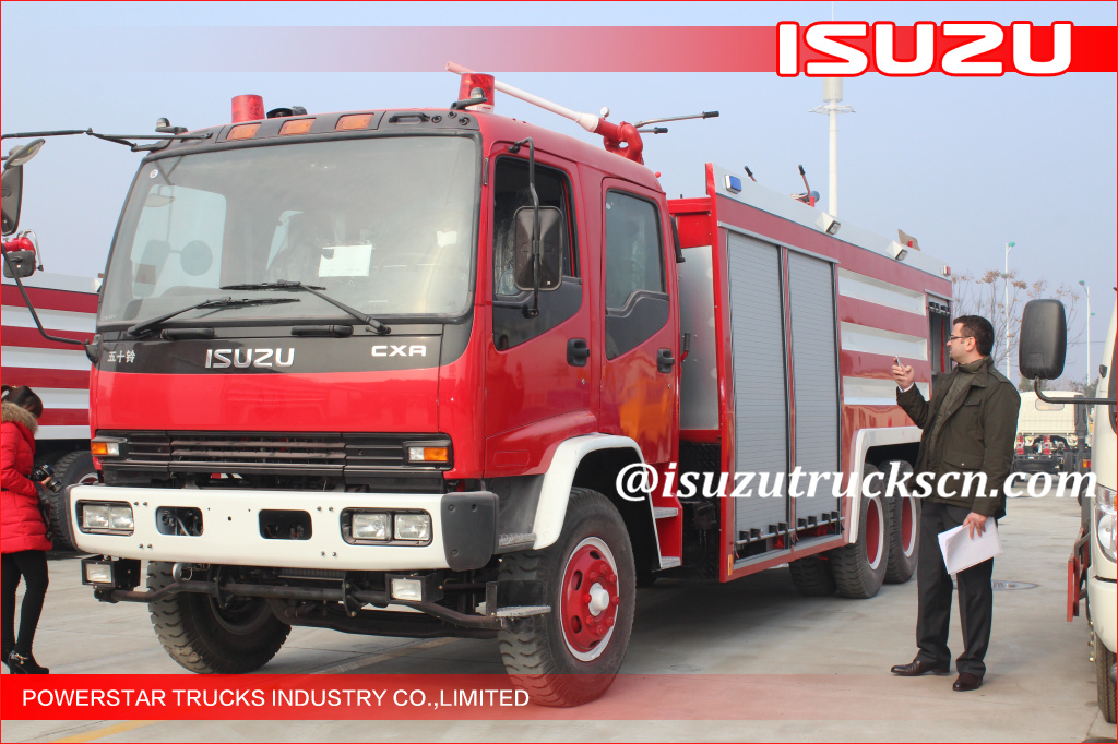 6*4 12000L Fire Truck Isuzu water foam Fire Vehicle supplier