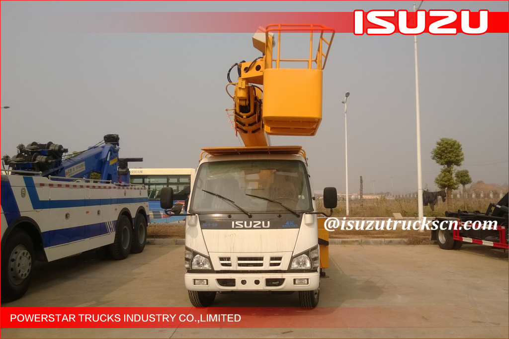 20-22m Telescopic Boom Isuzu Aerial Working Platform Truck