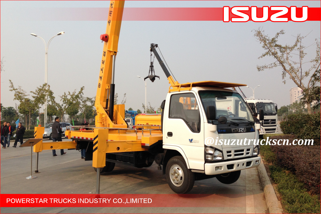 20-22m Telescopic Boom Isuzu Aerial Working Platform Truck