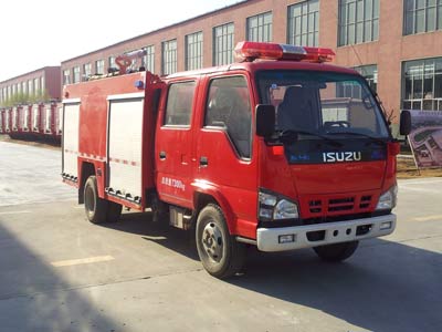 88 кВт Isuzu құтқару жабдықтары 2000 литр су ыдысы өрт сөндіру көлігі