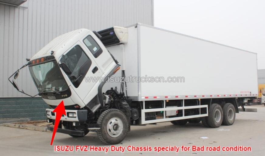 ISUZU FVZ тоңазытқыш фургоны Руандаға.