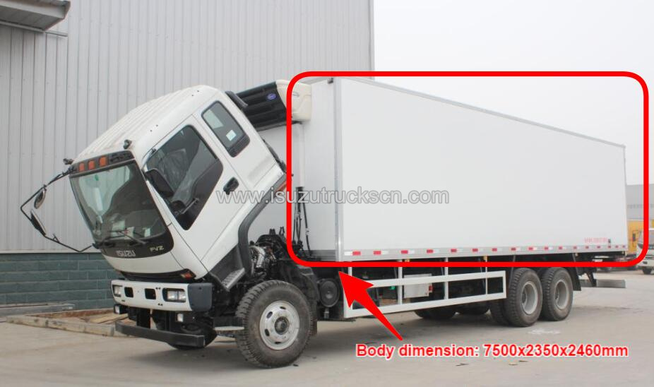 ISUZU FVZ тоңазытқыш фургоны Руандаға.