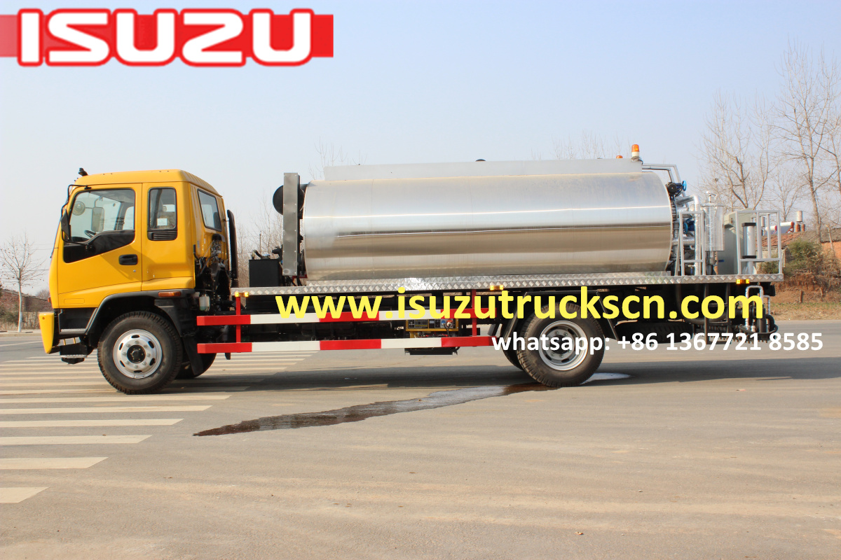 10000L Myanmar Japanese ISUZU FTR Automatic Bitumen Transportation Tank/Asphalt Transportation Tank Truck