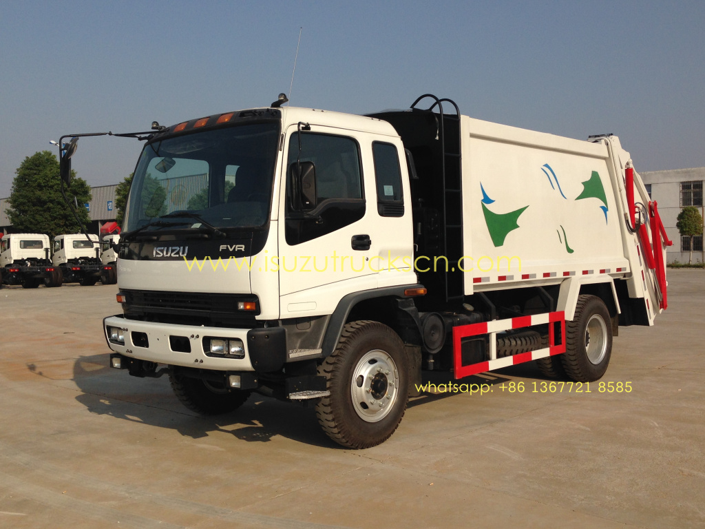 12 cbm FVR waste compactor vehicle ISUZU