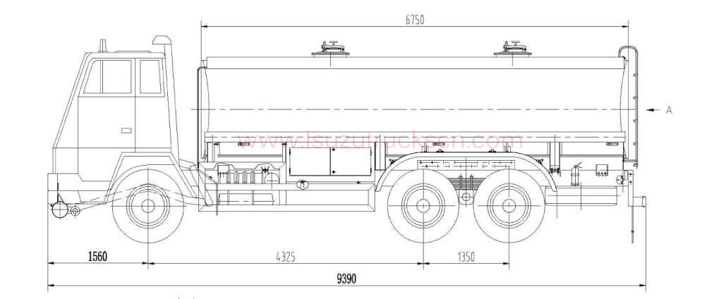 18,000L ISUZU Fuel Storage Tank Truck