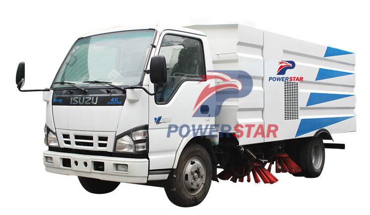 Philippines custom made 5tons street cleaning sweeper truck Isuzu