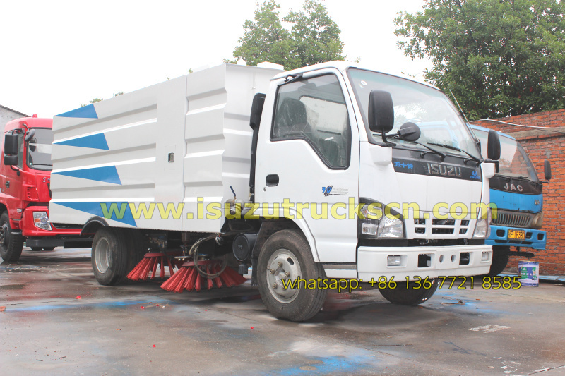 Philippines custom made 5tons street cleaning sweeper truck Isuzu