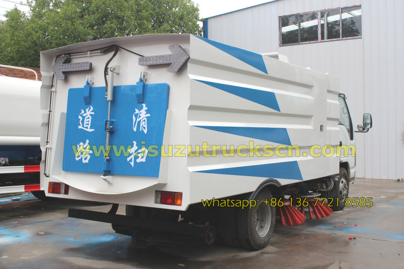 Philippines custom made 5tons street cleaning sweeper truck Isuzu