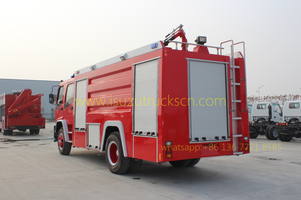 Water Foam Fire truck Isuzu Fire vehicle Manufacturer supplier