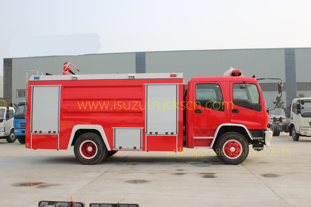 Water Foam Fire truck Isuzu Fire vehicle Manufacturer supplier