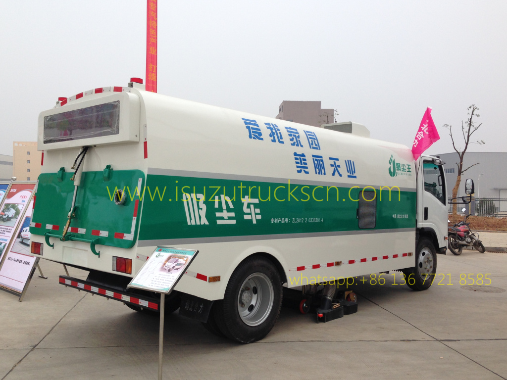 ISUZU Vacuum Truck Mounted Road Sweeper specifications and pictures