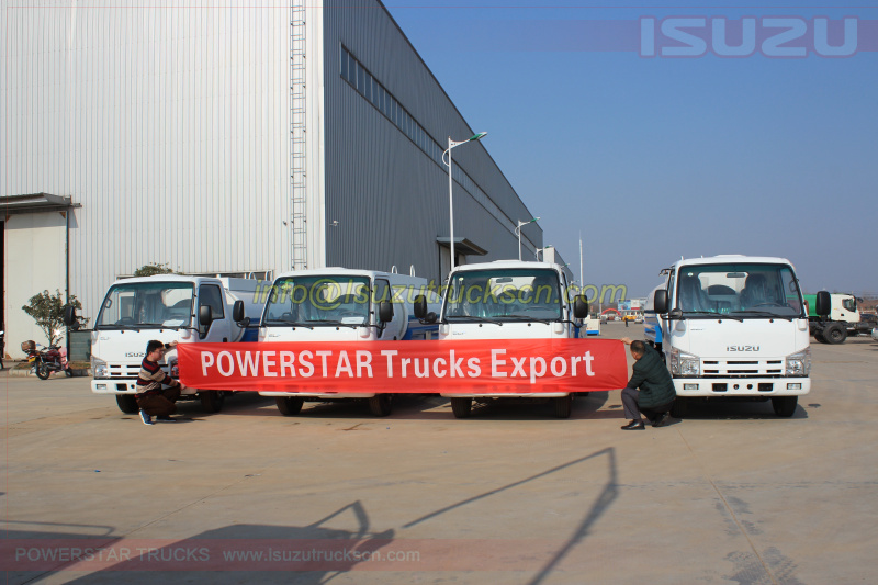 Мьянмаға 4 бірлік Isuzu ELF Water Bowser цистернасы