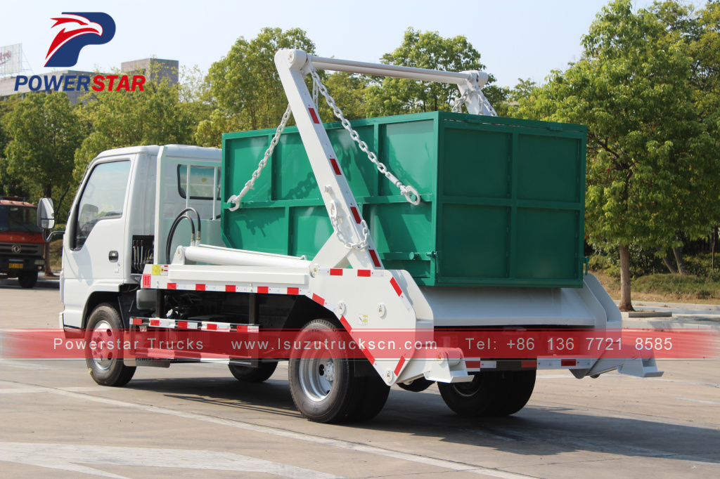 Philippines Mongolia Skip Loader Truck Isuzu Skip Bin Lifter for sale