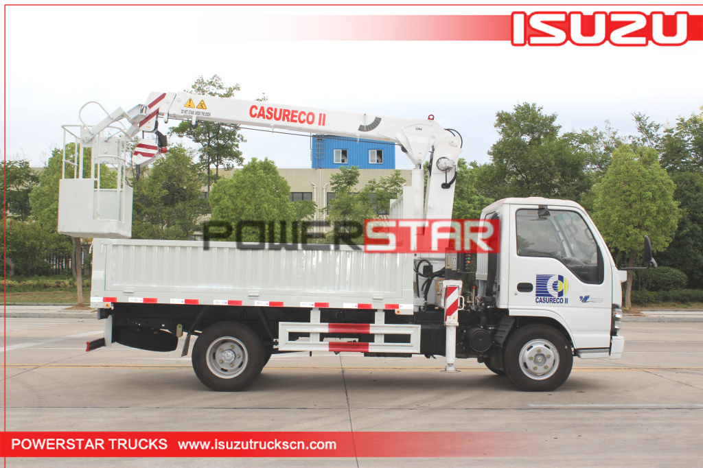 Japan ISUZU Manlifter truck basket crane vehicle for sale