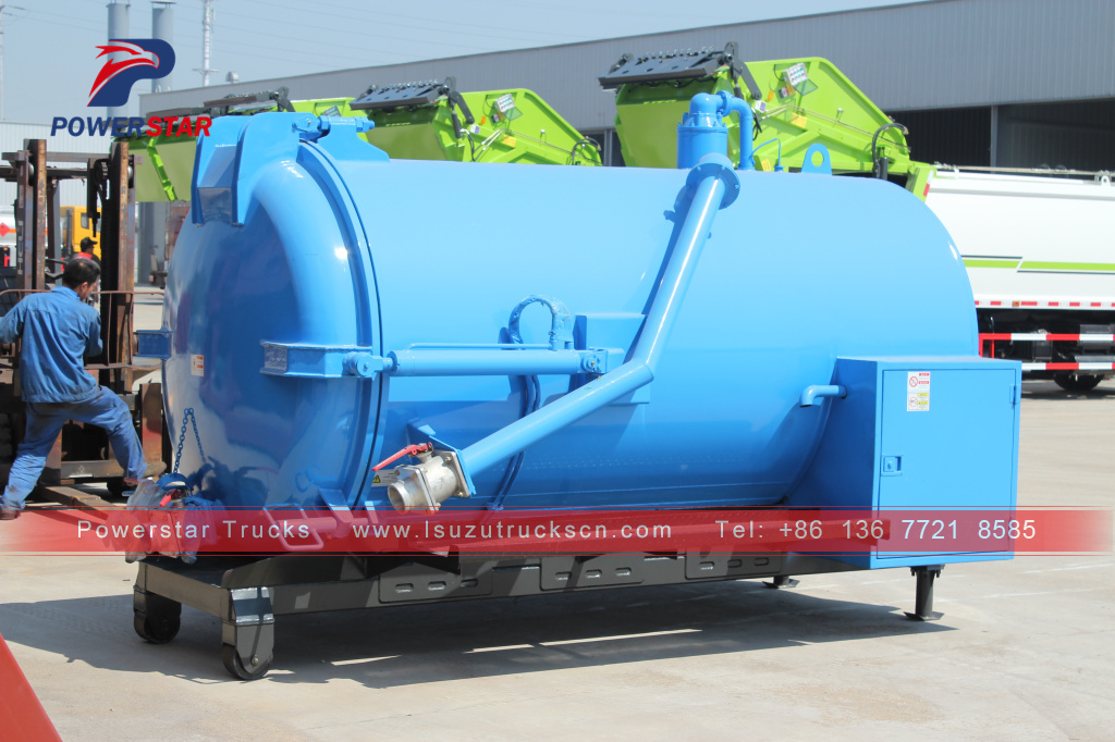 6,000L Vacuum pump tanker truck body kit / super structure