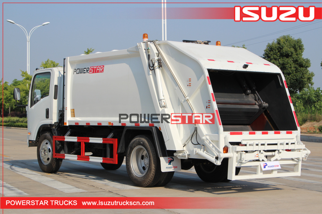 10m3 Compression Garbage Truck Isuzu Rear Loader Vehicle for sale