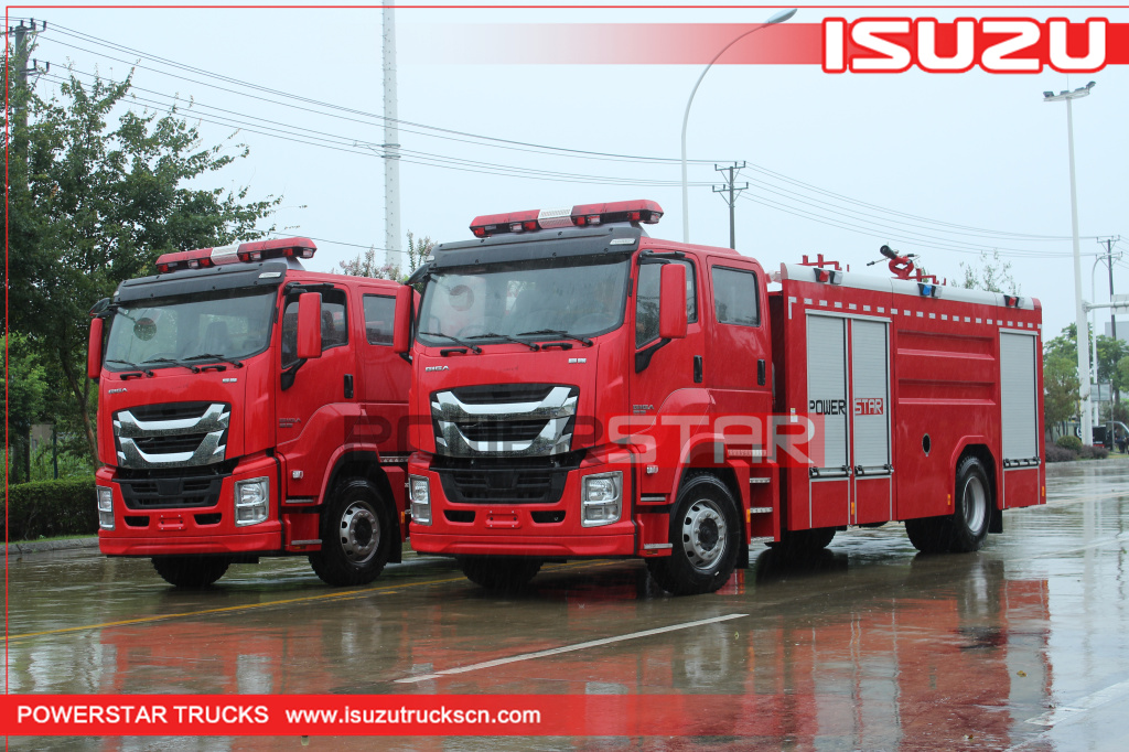 Филиппин ISUZU GIGA өрт қозғалтқышы өрт сөндіргіш су сыйымдылығы өрт сөндіру көлігі