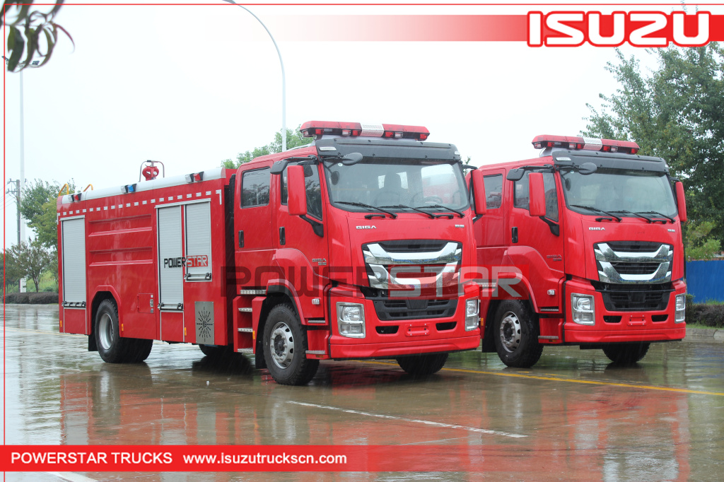 Филиппин ISUZU GIGA өрт қозғалтқышы өрт сөндіргіш су сыйымдылығы өрт сөндіру көлігі