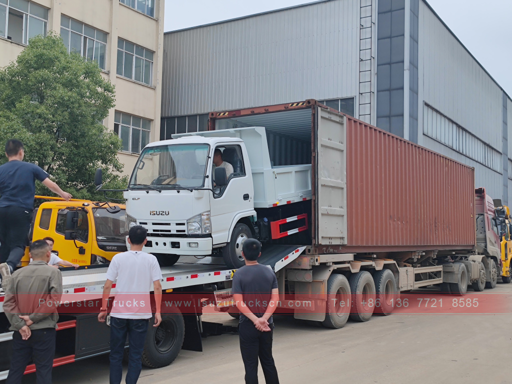 Филиппиндер ISUZU 4X2 6 доңғалақты самосвал 2T 3T 5T ​​Tipper шағын жүк көлігі сатылады