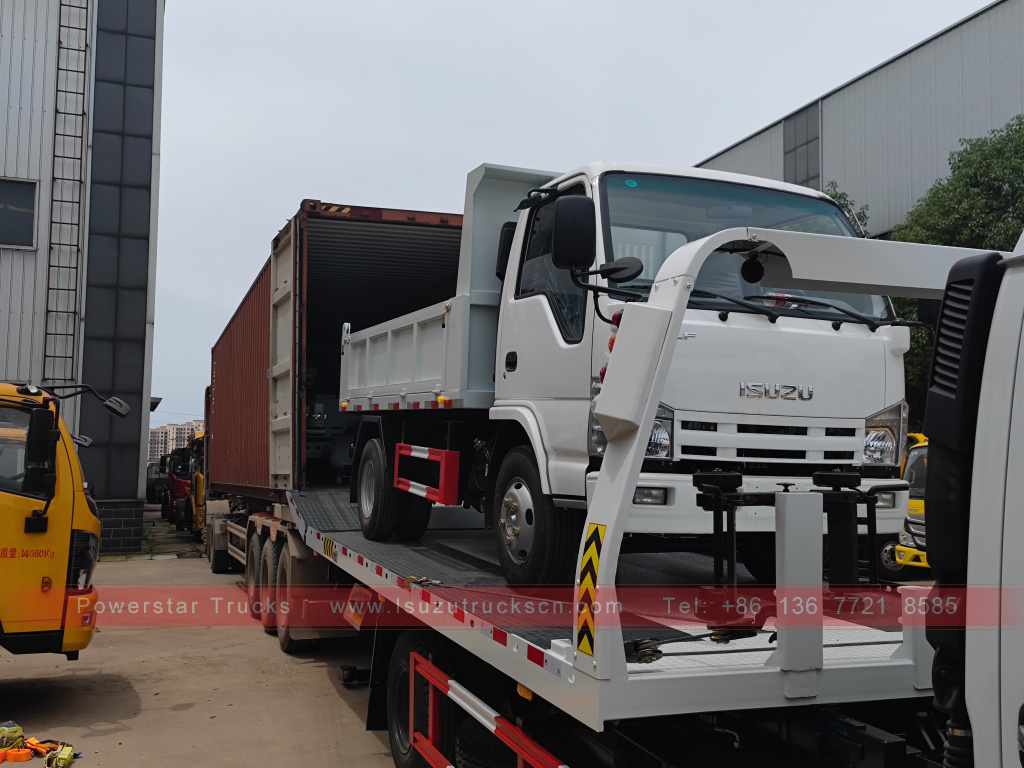 Филиппиндер ISUZU 4X2 6 доңғалақты самосвал 2T 3T 5T ​​Tipper шағын жүк көлігі сатылады