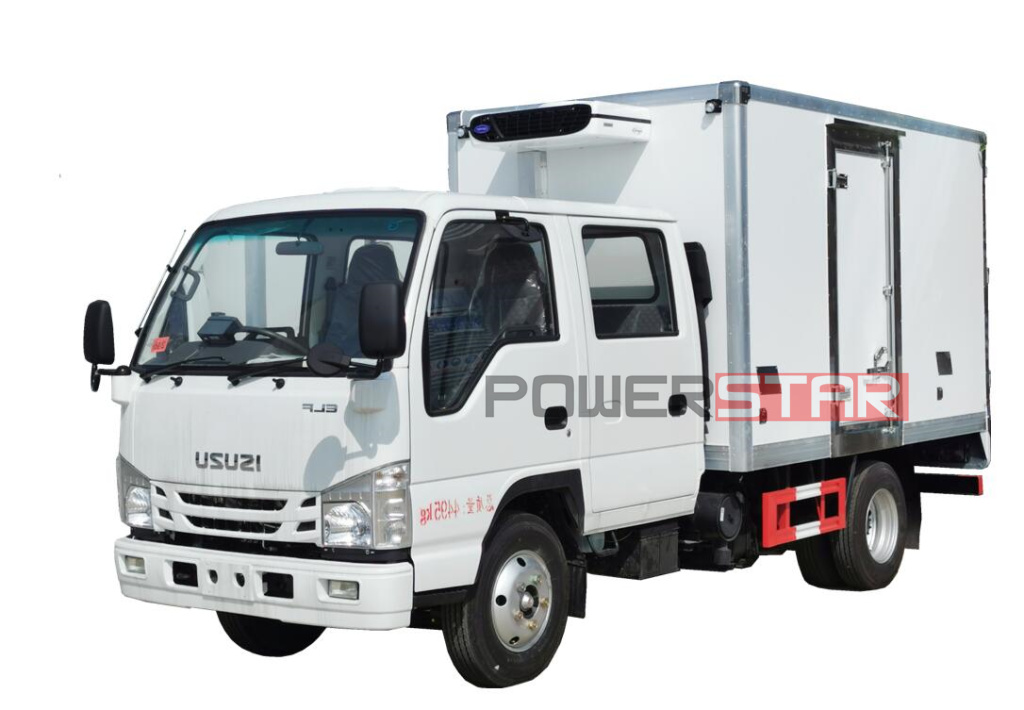 ISUZU ELF 100P қос кабиналы тоңазытқыш жүк көлігі мұздатқышы