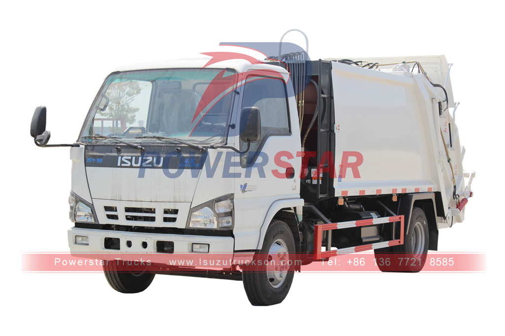 ISUZU NQR 4tons garbage compactor trucks