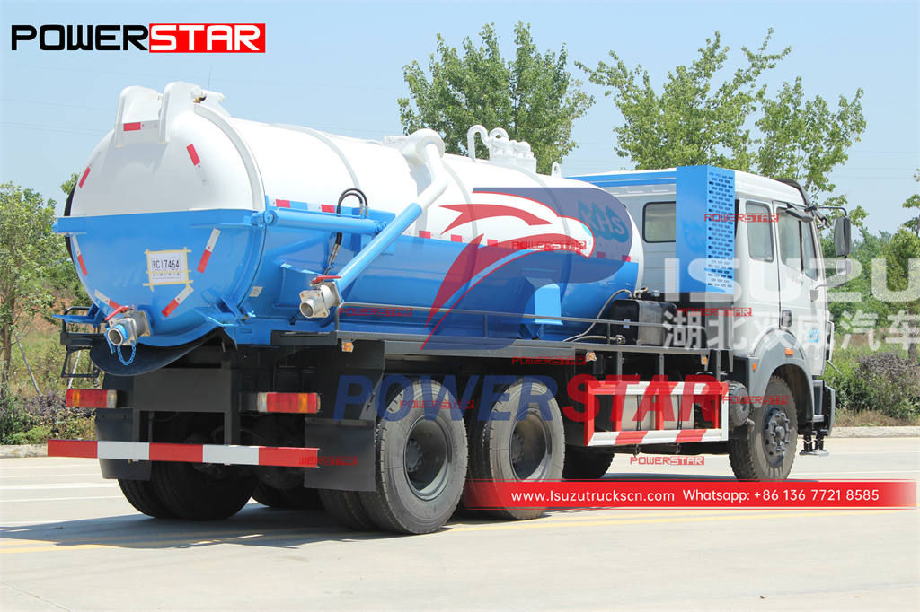 ISUZU GIGA 6Ã—4 380HP septic tank sewage truck for sale