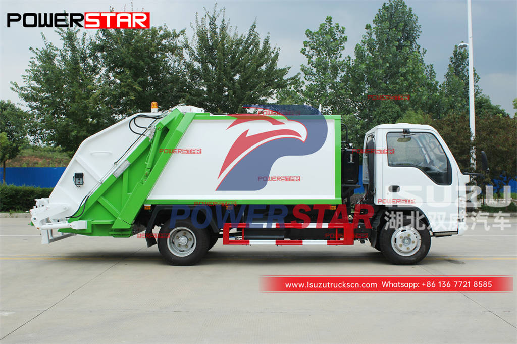 Good quality ISUZU 100P 4Ã—4 AWD trash compression truck for Philippines