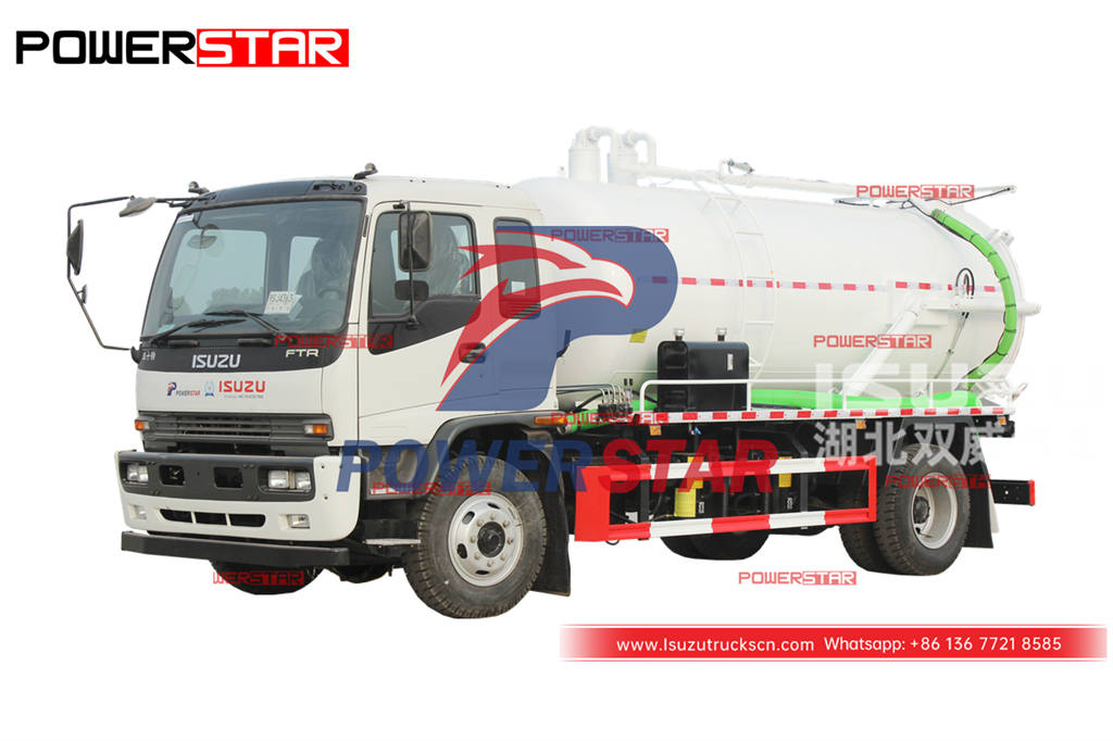 Factory price ISUZU FTR 4Ã—4 all wheel drive sewage tank truck