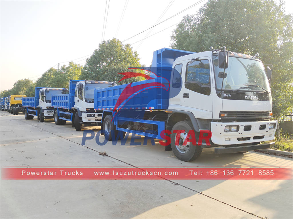 Factory outlet ISUZU FVR 240HP 10 tons tip-trucks