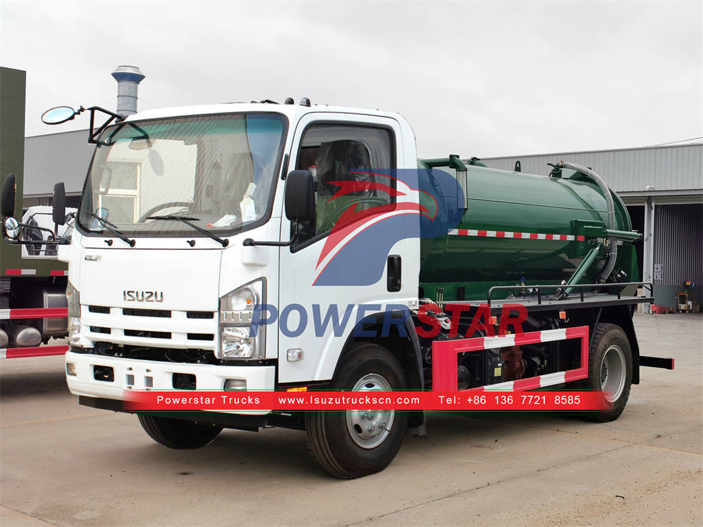 ISUZU 700P 6CBM vacuum cleaner truck for Africa