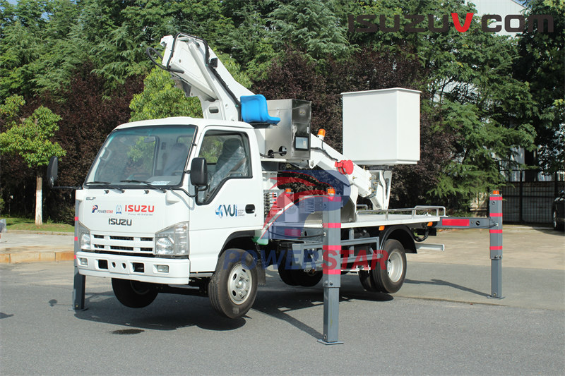 Factory Isuzu NPR ELF 12m 14m Man Lifter Telescopic Aerial working vehicle