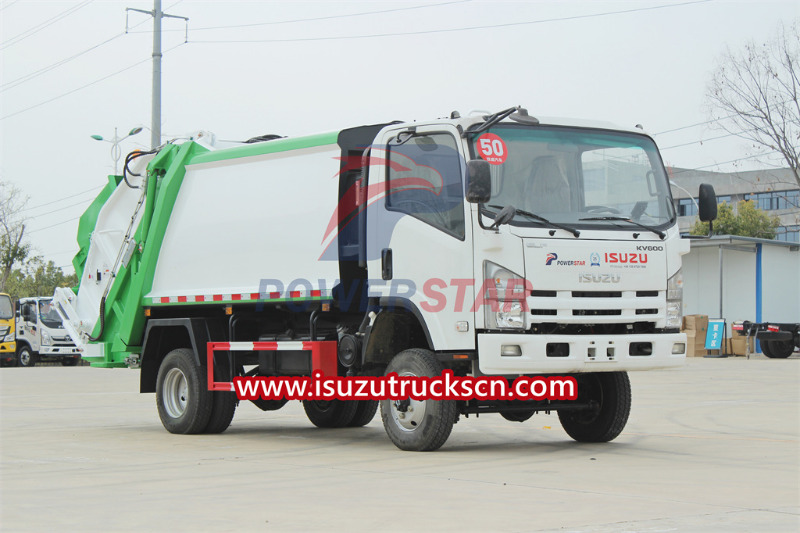 POWERSTAR ISUZU KV600 қоқыс жинағыш 6CBM экспорттық Филиппин