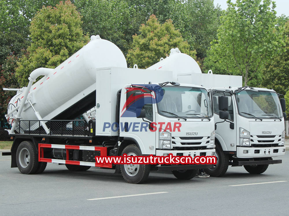 Isuzu vactor camion