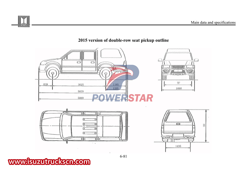 Isuzu Pickup сериялы жеңіл көлік