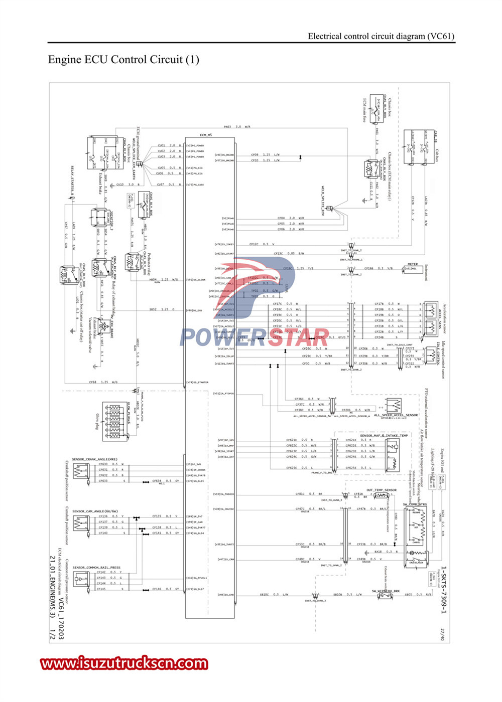 Isuzu VC61 сериялы ішкі әрлеу