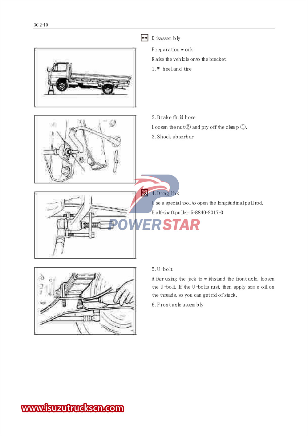 Isuzu 700P сериялы жүк көлігіне қызмет көрсету жөніндегі арнайы нұсқаулық