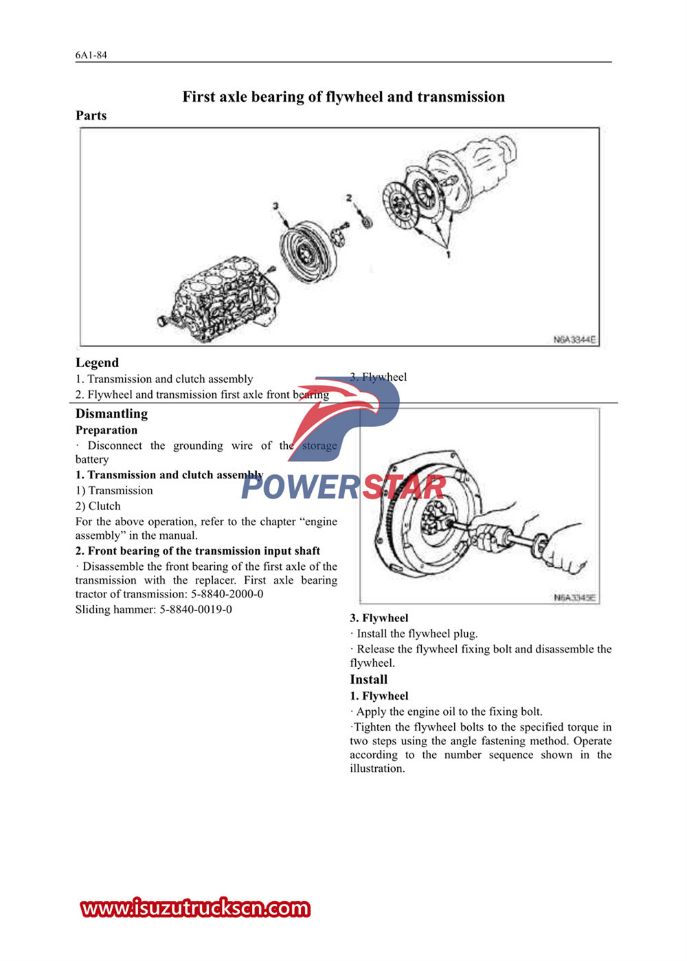 Isuzu 600P сериялы жүк көліктерінің қозғалтқышы