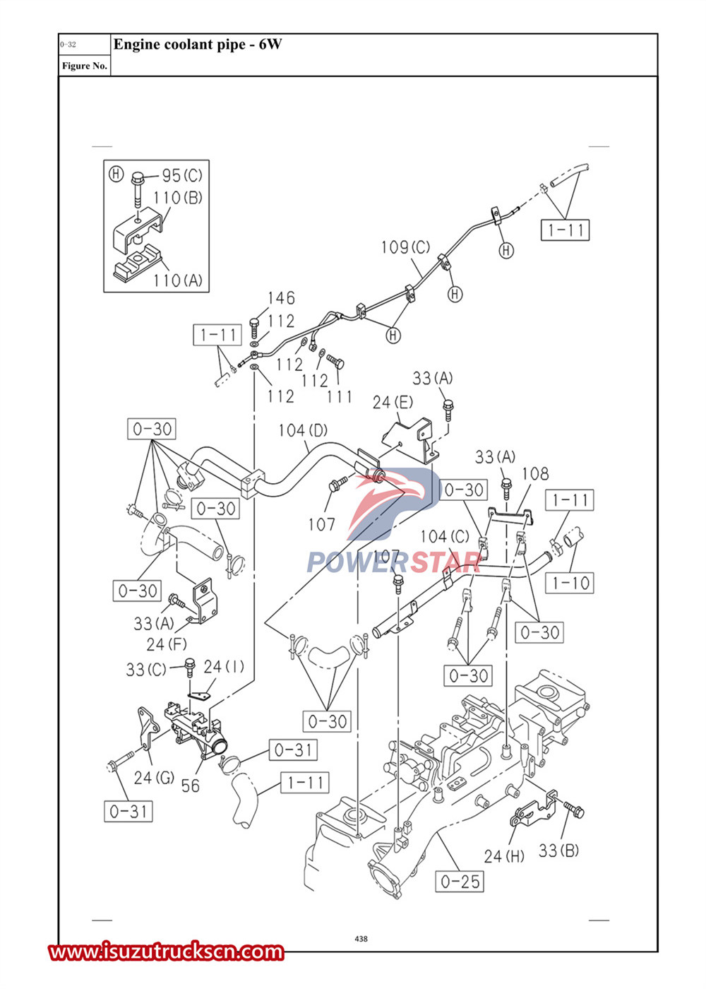 Isuzu VC61 сериясының коммерциялық бөлшектер каталогы