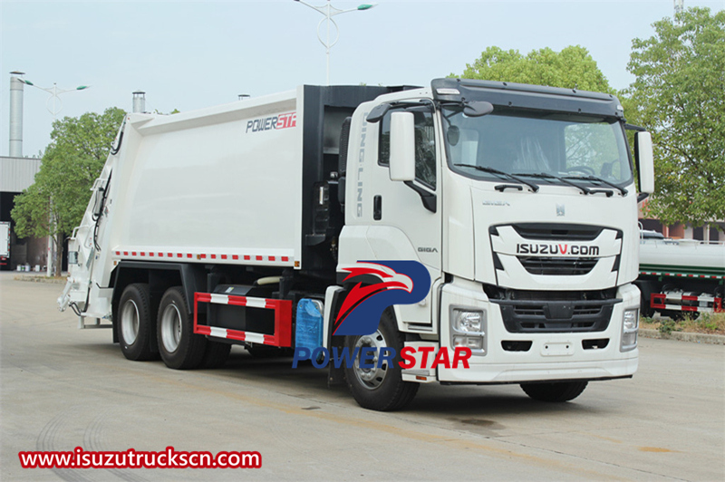 Isuzu giga garbage compactor truck