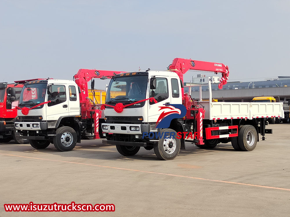 Isuzu телескоптық кран жүк көлігі