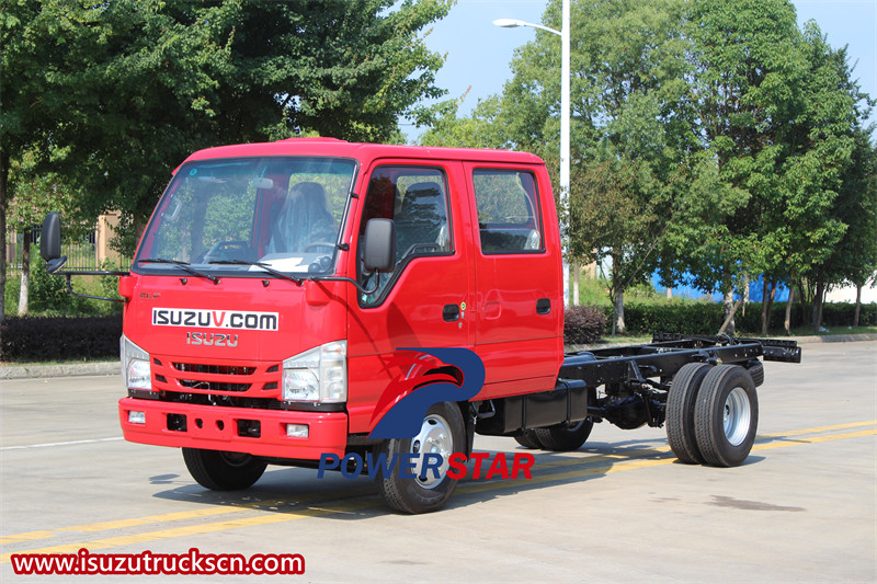 Isuzu 100P double cabin truck chassis