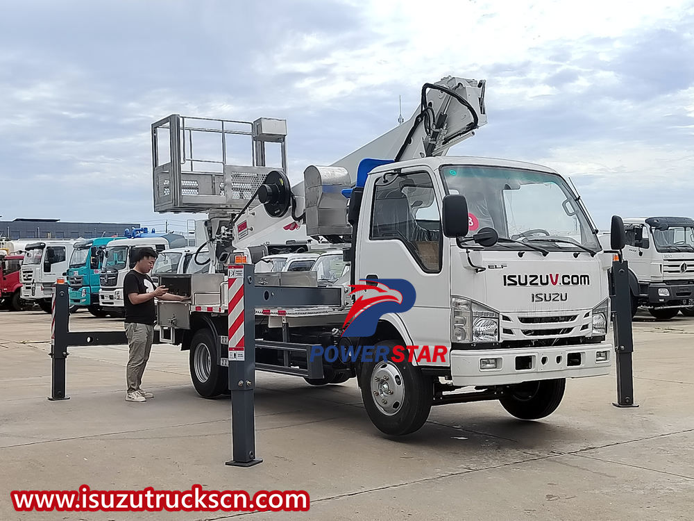 Isuzu әуе жұмыс платформасы жүк көлігі