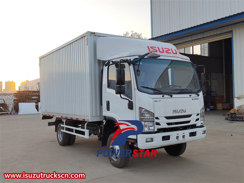 Isuzu KV100 van truck with dry freight