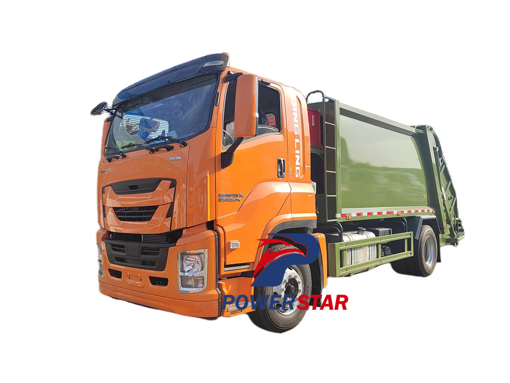 Isuzu 15 cbm waste management trash truck