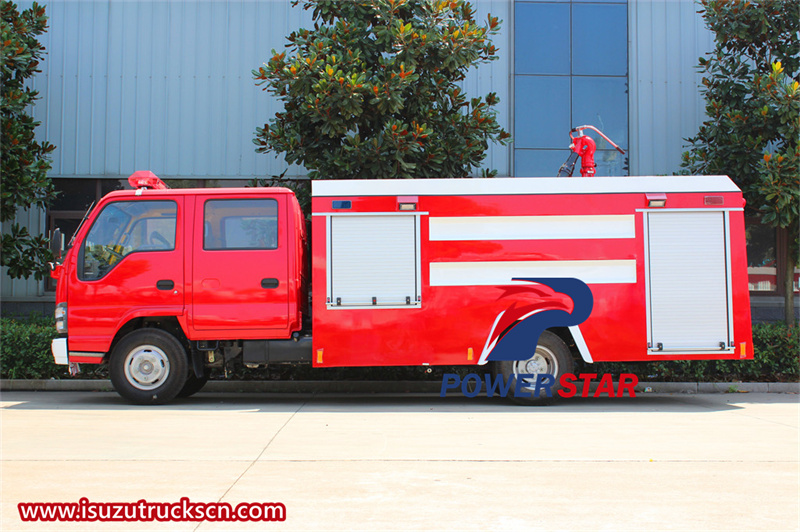 Isuzu NQR 3tons foam water fire truck