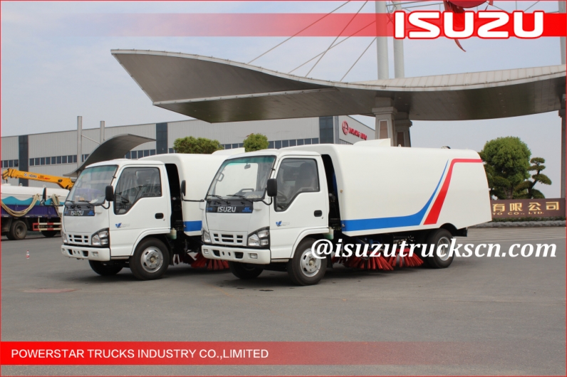 Japanese 5cbm Isuzu Street Sweeping Garbage Truck for sale