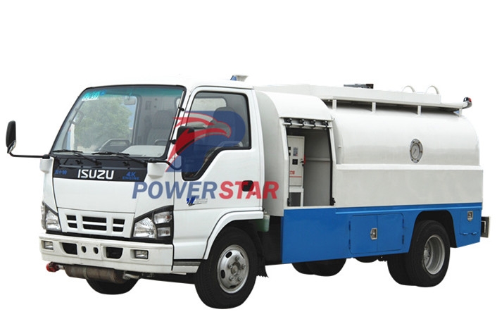 Factory direct sale 4000L Isuzu Fiscal Refuel Tank Truck for Gasoline/Light Diesel Delivery