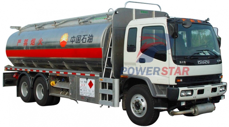 Aluminum Alloy Oil Tank Truck with 6x4 Isuzu Truck Chassis